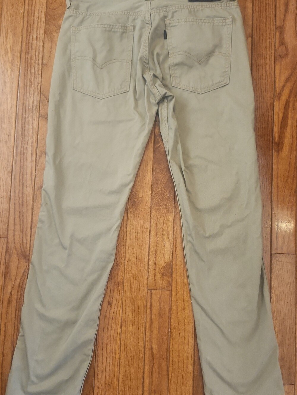 Levi’s 511 Slim Fit Pants Mens 33x32 Tan Khaki Chino Cotton Twill 5-Pocket